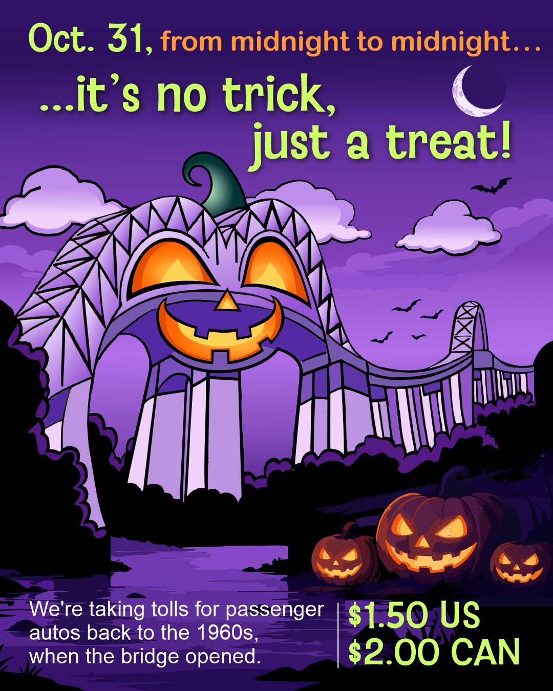 You are currently viewing October 31 Toll Rollback!